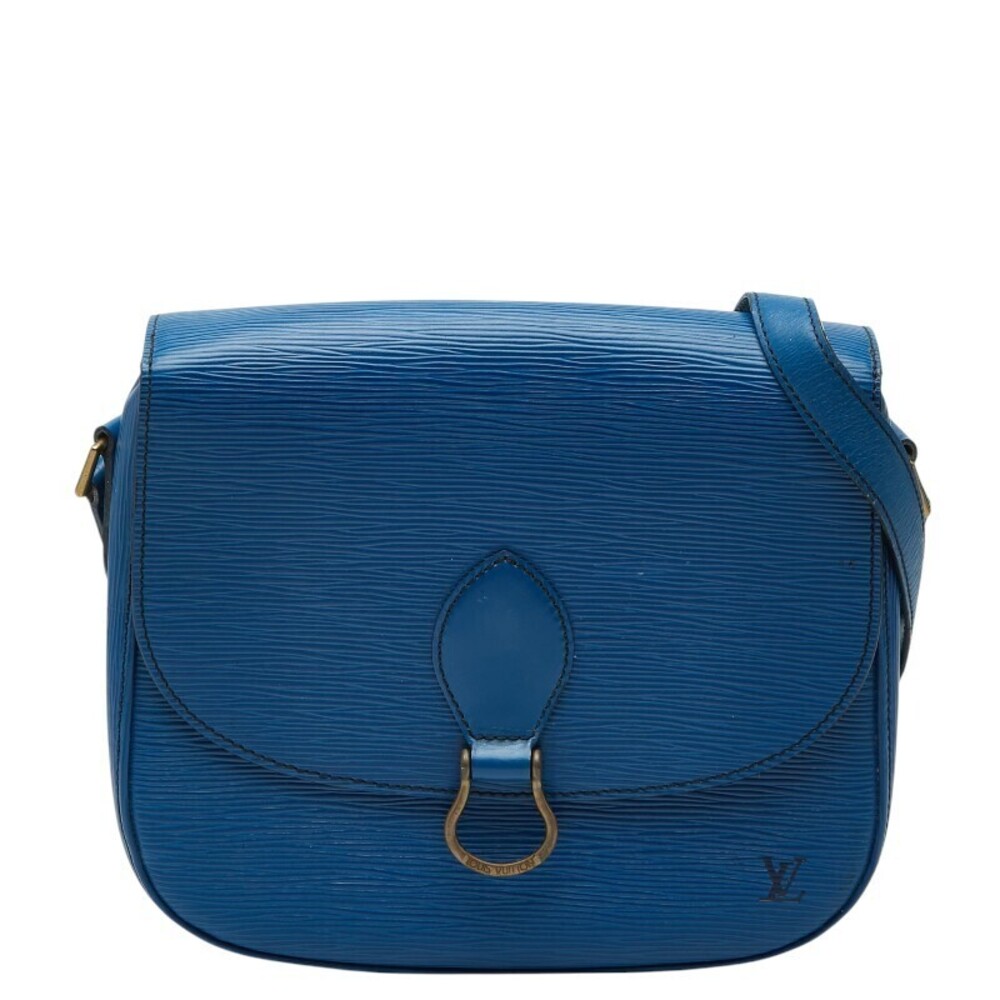 Louis Vuitton Epi Saint Cloud Crossbody Bag Toledo Blue Leather